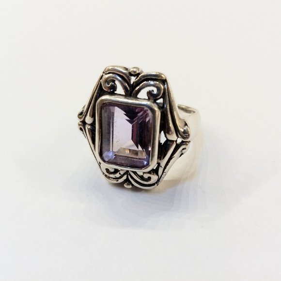 Jewelry - Sterling Amethyst Ring 7 1/2 February Birthstone